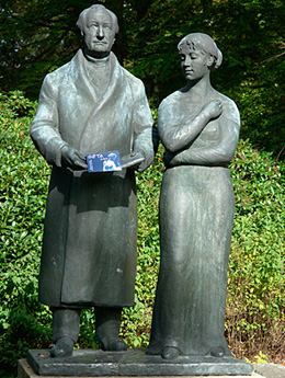 Goethe und Ulrike Skulptur