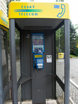 eine tschechische Telefonzelle